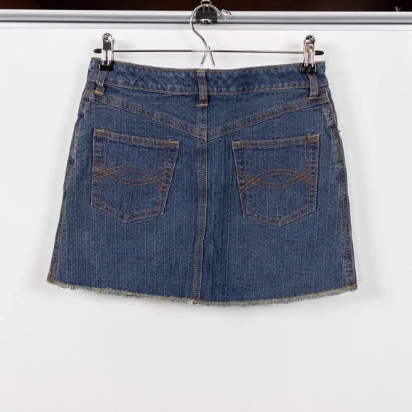 Abercrombie & Fitch Blue Denim Mini Skirt - Picture 2 of 8
